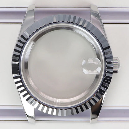 36/39mm Watch Cases Set Sapphire Glass For NH35 NH36 NH34 NH70 8215 Datejust