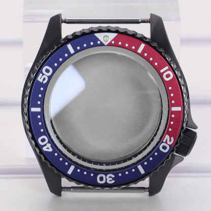 42mm PVD Ring Watch Case With Bezel Sapphire For Mods 007 NH35 NH36 NH38 NH34