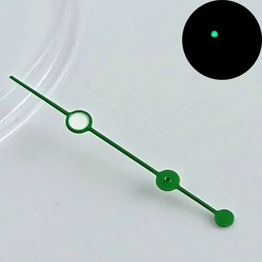 Watch pointer green luminous fit NH34 NH 35 NH36 movement watch hands refit watch Personalized second hand