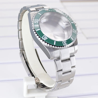 40mm Watch Case Ceramic Bezel Sapphire For Sub Nh35 Nh36 Nh38 Eta2824 Miyota8215