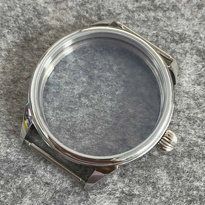 41MM Watch Case with Sapphire Crystal Clear Back for NH35/NH36 Movement