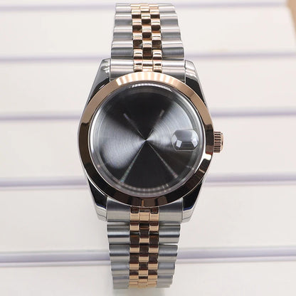 36/39mm Watch Case Bevel Edge Bezel Sapphire Glass For NH35 NH36 NH38 Miyota8215
