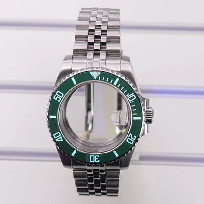40mm Watch Case Sapphire Glass For Nh35/36/34 Eta2824 8215 C3 Bezel Submariner
