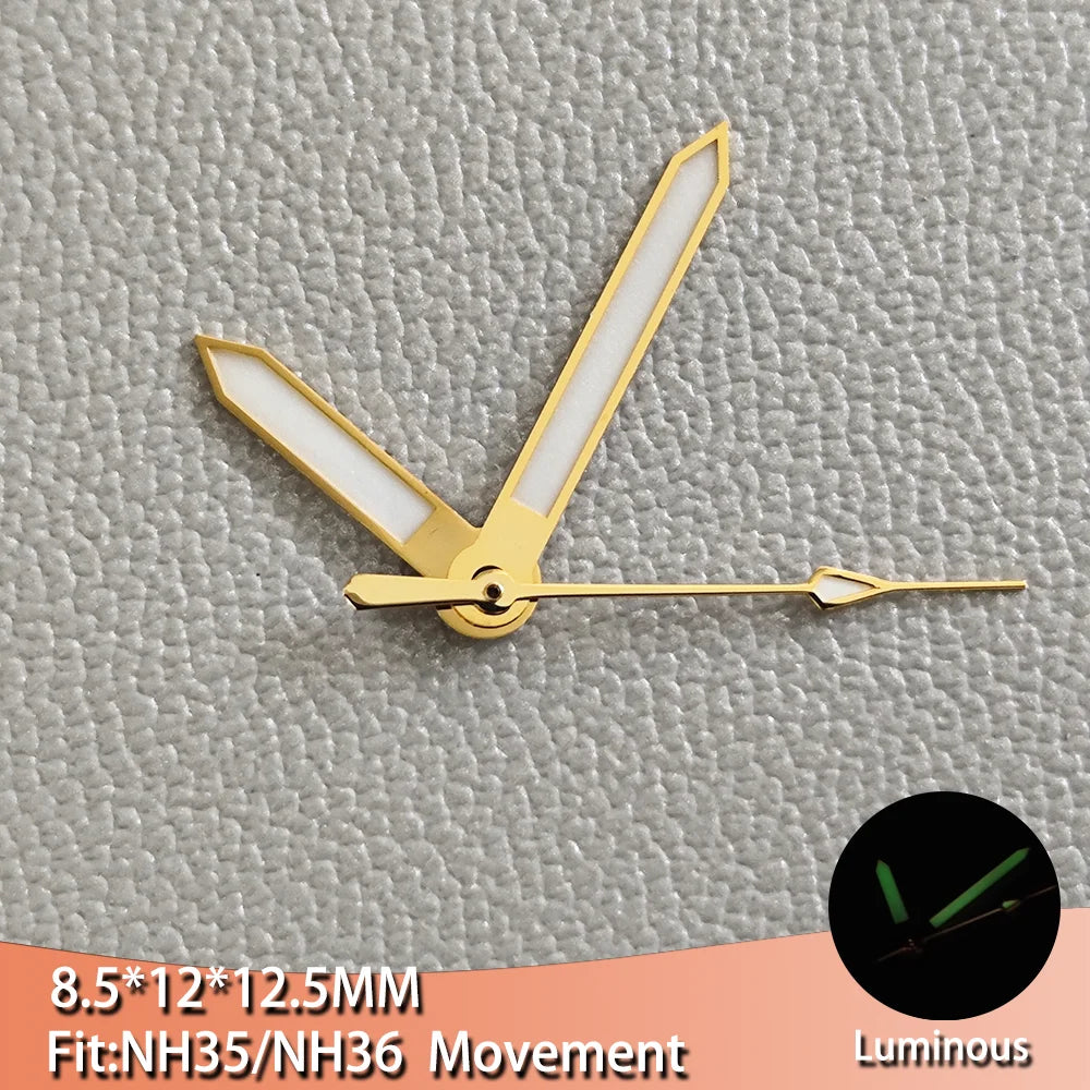 Luminous Watch Hands Pointers For Men's Watches With Suitable for NH35 NH36