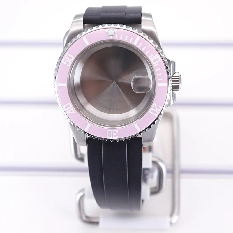 40mm Watch Case For 4R NH35 NH36 NH34/38 NH70 8215 Eta2824 PT5000 Sapphire Glass