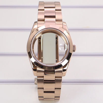 36/39mm Watch Cases and Strap Sapphire Glass For NH35 NH36 NH34 NH38 Miyota 8215