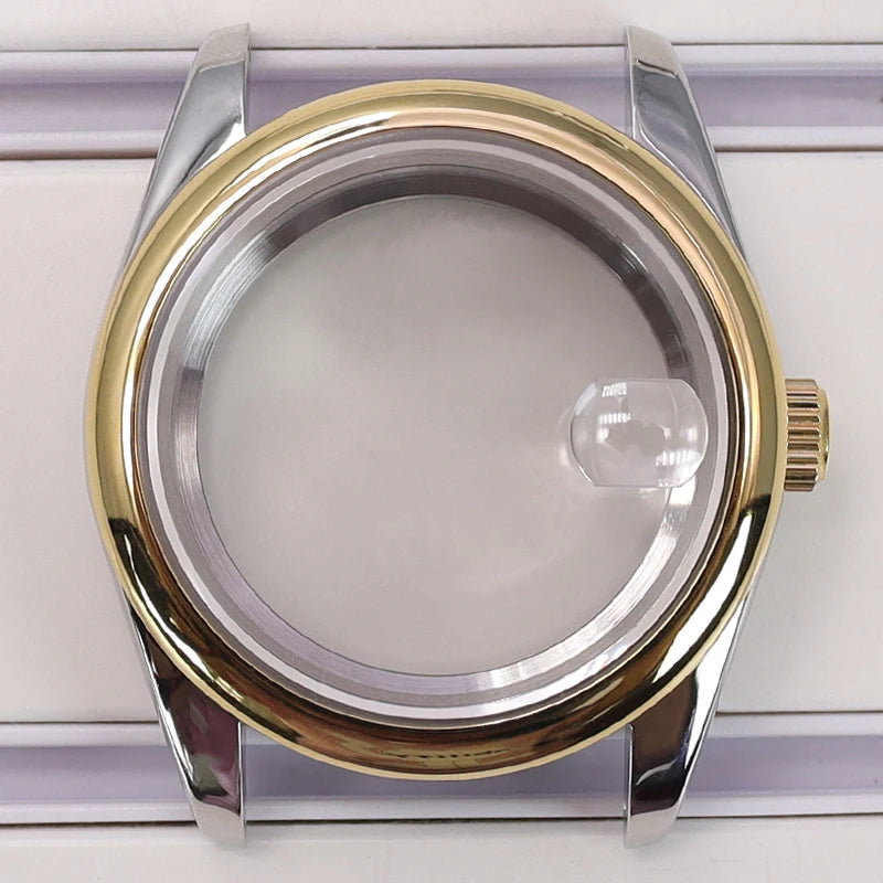 36/39mm Watch Case For NH35/36 NH38 NH70 Miyota 8215 Cases Sapphire Glass Oyster