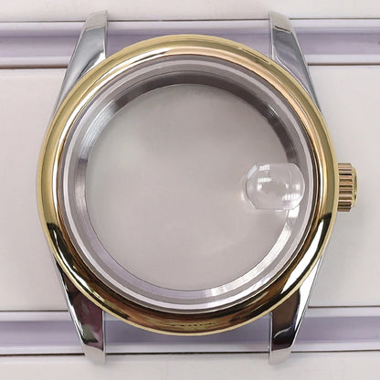 36/39mm Watch Case For NH35/36 NH38 NH70 Miyota 8215 Cases Sapphire Glass Oyster