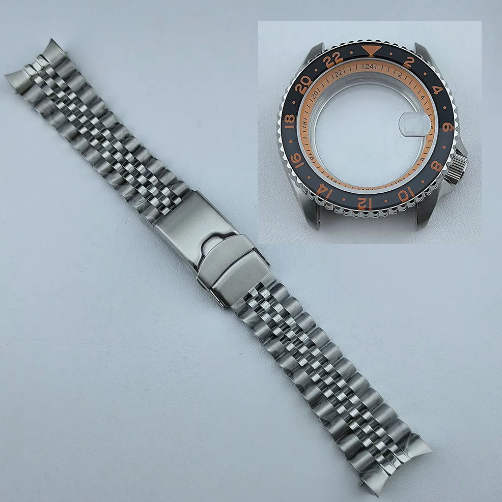 5 ATM 316L Steel Watch Case with Bezel for NH35 NH34 Movement Fit 28.5mm Dial