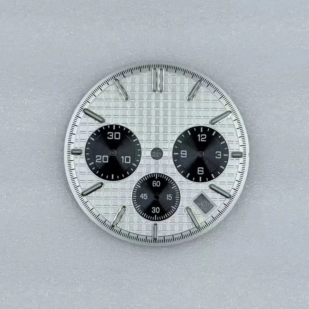 31.8mm Mechanical Timer Watch Dial And Hands Suitable For VK63 Quartz Movement