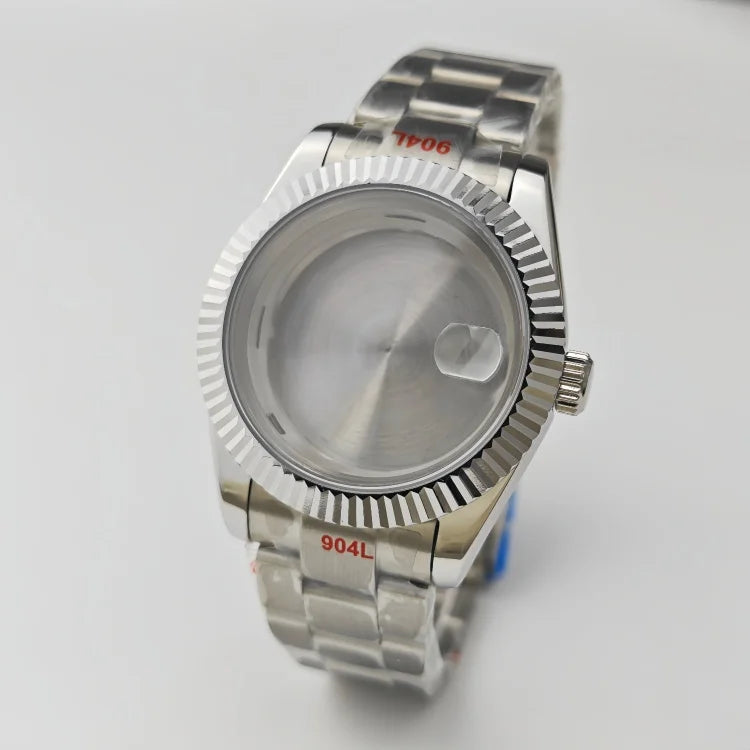 41mm Stainless Steel Watch Case with Sapphire Glass/ Strap for ETA2824 NH35 NH36