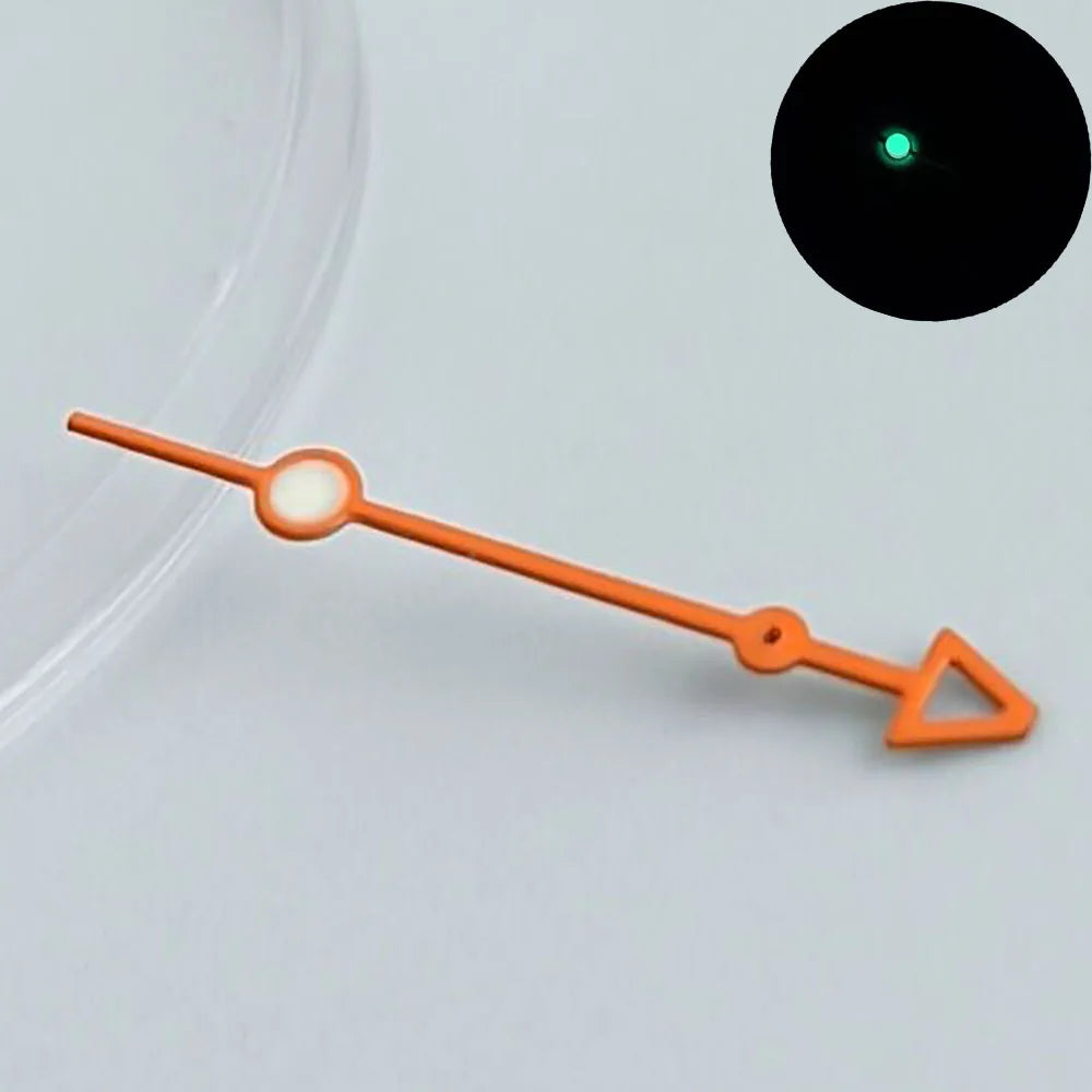 Watch pointer green luminous fit NH34 NH 35 NH36 movement watch hands refit watch Personalized second hand