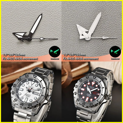 Multi Color Watch Hands Suitable For NH36 NH35 Movement with Luminous