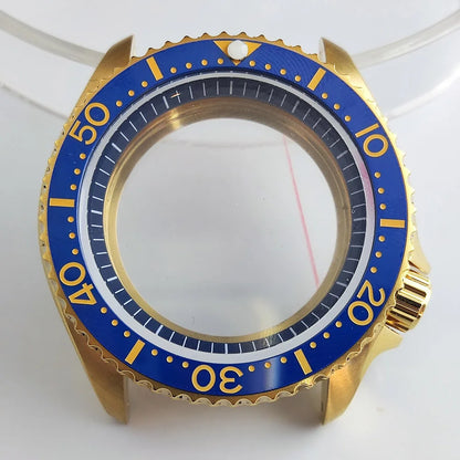 Plane Sapphire Glass Ceramic Bezel Stainless Steel Watch Case Fit NH 35 NH36 Movement High End Waterproof Watch Case