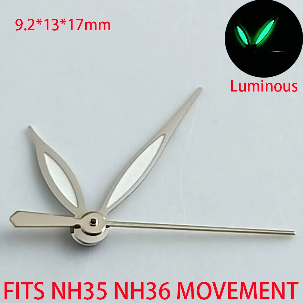 Watch Accessories Pointer NH 35 NH36 Hands Green/Blue Super Luminous Suitable For NH 35 NH36 Movement