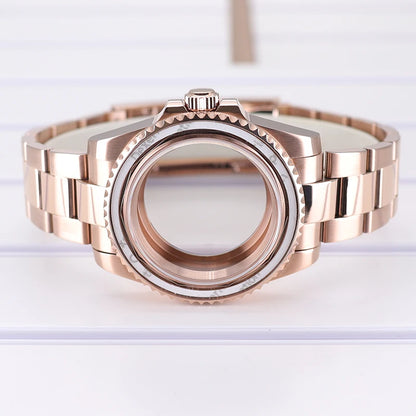 40mm Watch Case Sapphire Crystal For NH35 NH36 34 Miyota8215 Eta2824 GMT SUB