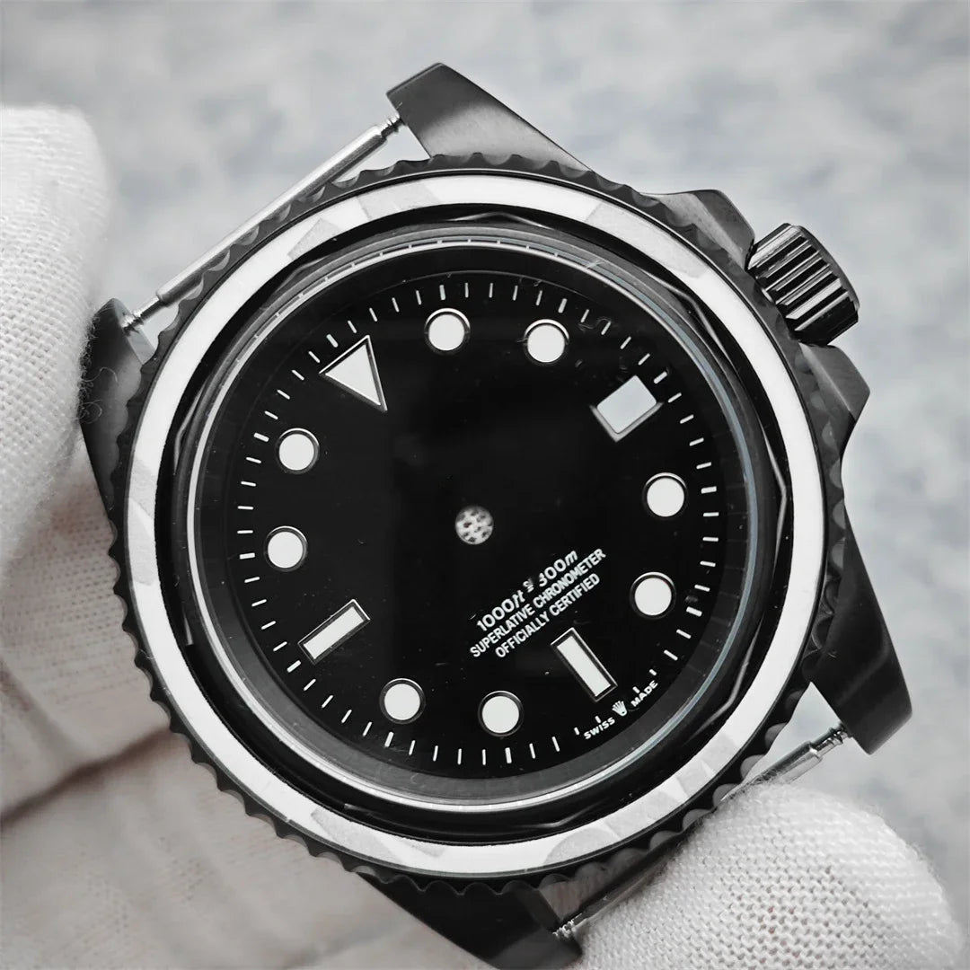40mm Submariner GMT Sapphire Crystal Watch Case for for NH35/36 8215 8200 2813