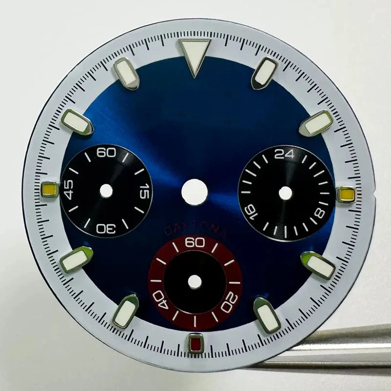 29.5mm VK63 Dial S Logo Dial Suitable For NH35/NH36 Movement Vertical Lines