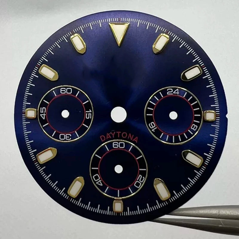 29.5mm VK63 Dial S Logo Dial Suitable For NH35/NH36 Movement Vertical Lines