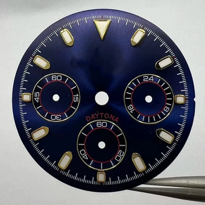 29.5mm VK63 Dial S Logo Dial Suitable For NH35/NH36 Movement Vertical Lines