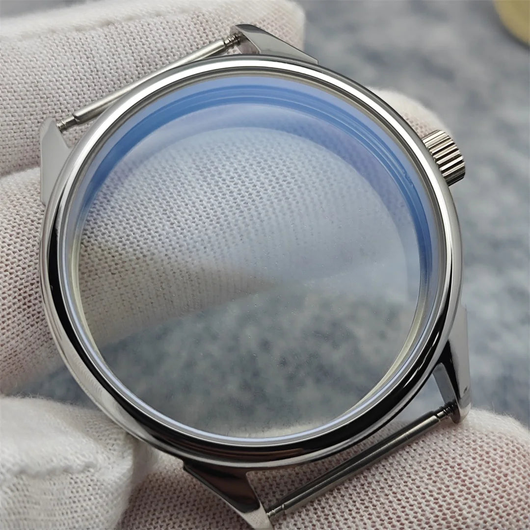 41MM Watch Case with Sapphire Crystal Clear Back for NH35/NH36 Movement