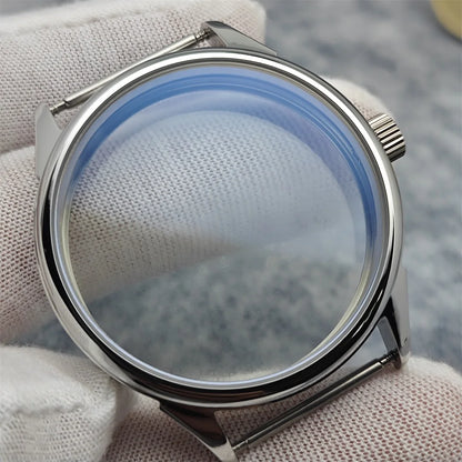 41MM Watch Case with Sapphire Crystal Clear Back for NH35/NH36 Movement