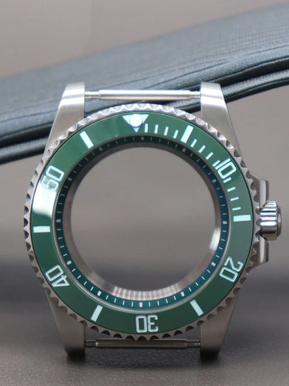 Diver 40mm Watch Case Sapphire For Nh34 Nh35 Nh36 Luminous SUB Ceramic Bezel