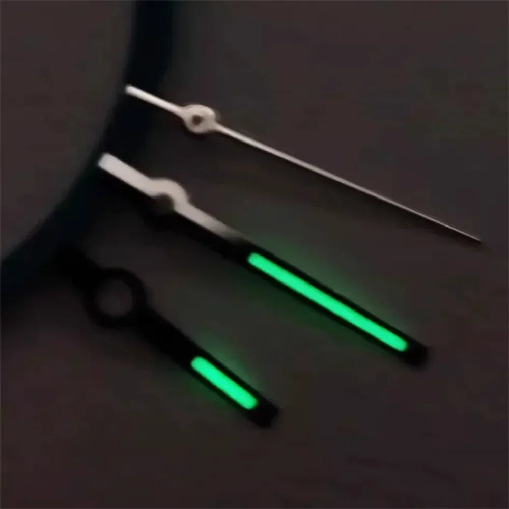 Modified BGW9/3C with Green Luminous Watch Hands for NH35A NH36A Movement