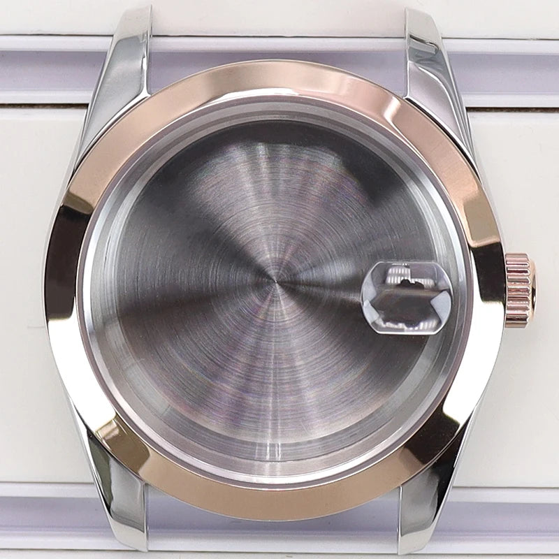 36/39mm Case Bevel Edge Bezel Sapphire For NH35 NH36 NH34 NH38 4R36 Miyota 8215
