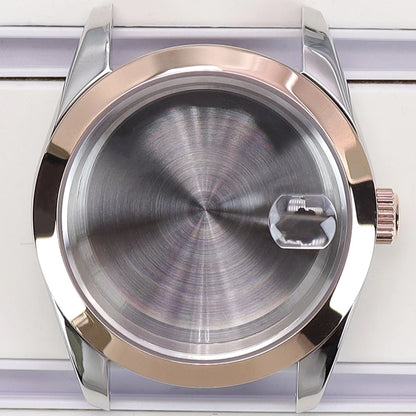 36/39mm Case Bevel Edge Bezel Sapphire For NH35 NH36 NH34 NH38 4R36 Miyota 8215