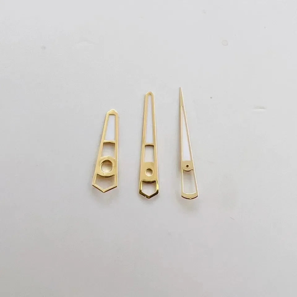 Modified Silver/Gold/Rose Gold Green Luminous Watch Hands for NH35A/NH36/4R/7S