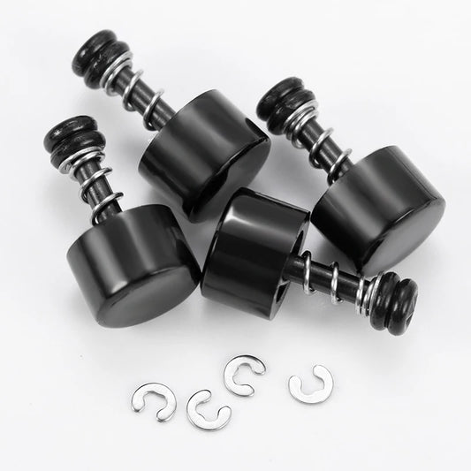 Set of 4 black stainless steel push buttons for Casio GA-2100 watch repair, waterproof design