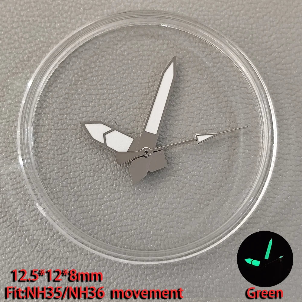 Watch Hands Pointer Luminous C3 Green Suitable for NH35/NH36 ETA 2836 2824
