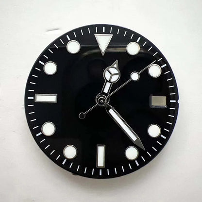 29mm Multicolor Watch Dial + Watch Hands for NH35 Movement Blue/Green Luminous