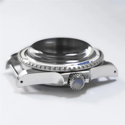 39.5MM Watch Case + Strap for NH35/NH36 Stainless Steel Vintage Cases Watchband