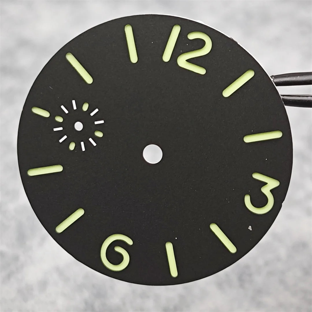Personalized 36mm Watch Dial Green Luminous for ETA6497/ Seagull ST36 Movement