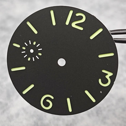 Personalized 36mm Watch Dial Green Luminous for ETA6497/ Seagull ST36 Movement