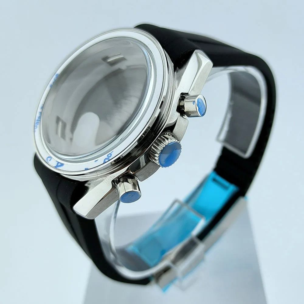40mm Stainless Steel Watch Case with Sapphire Glass fit 32.5mm Dial for VK63