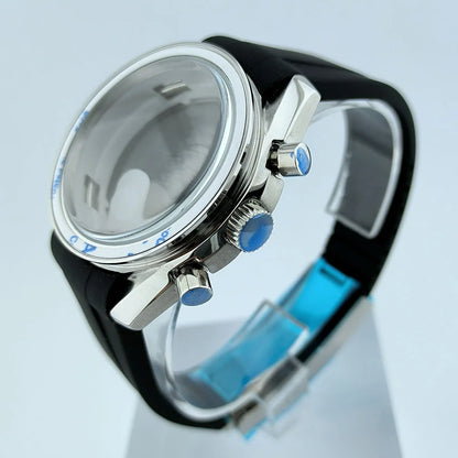 40mm Stainless Steel Watch Case with Sapphire Glass fit 32.5mm Dial for VK63