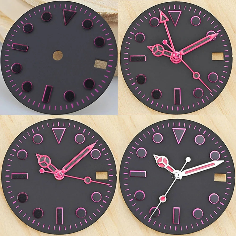 28.5mm Watch Dial + Watch Hands for NH34 NH35 4R35 Movement Modified Part