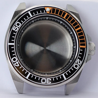 43.8mm Watch Case Sapphire Glass For NH35/36/38/34/70 Modified Samurai Diving
