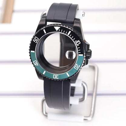 40mm SUB Diving Watch Case Strap For NH35 NH36 NH34 8215 Eta 2824 28.5mm Dial