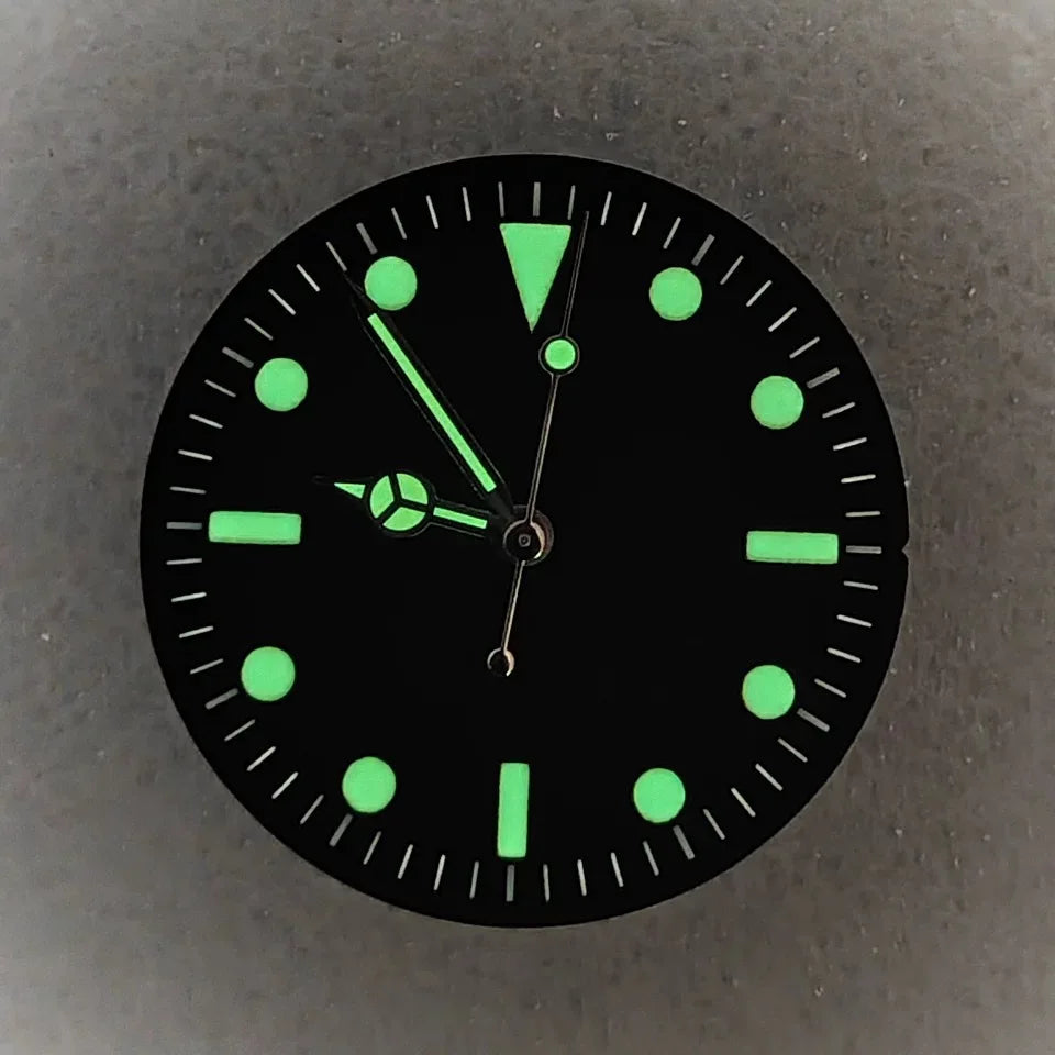 28.5mm Retro Submarine Dial And Hand With 369 Digits Suitable For NH34 NH35 NH36
