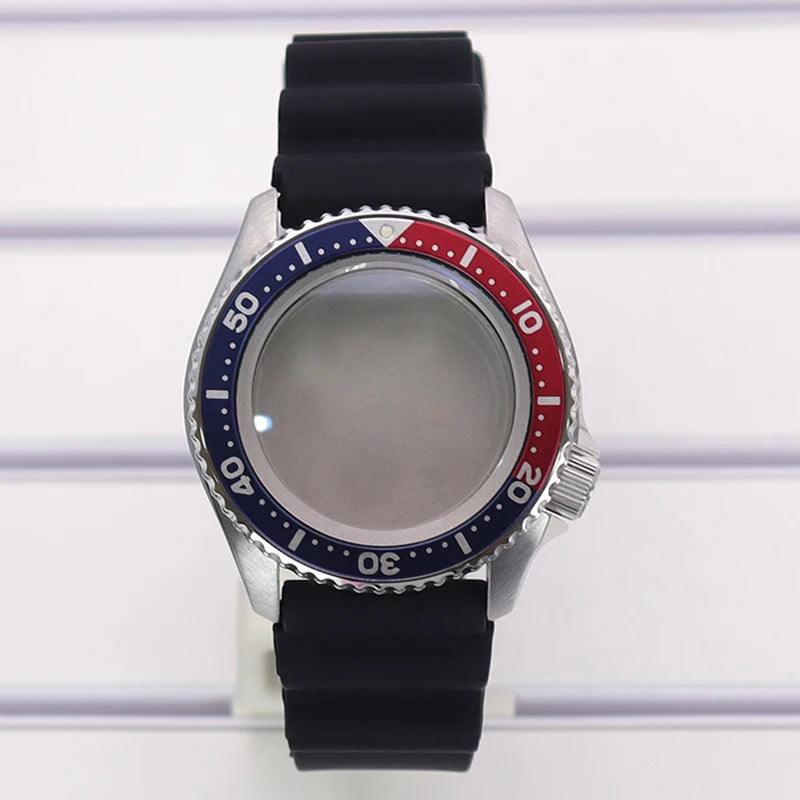 For 20 BAR at 3.8 SKX 42mm Diver Watch Case Sapphire Glass For NH35 NH36 NH38