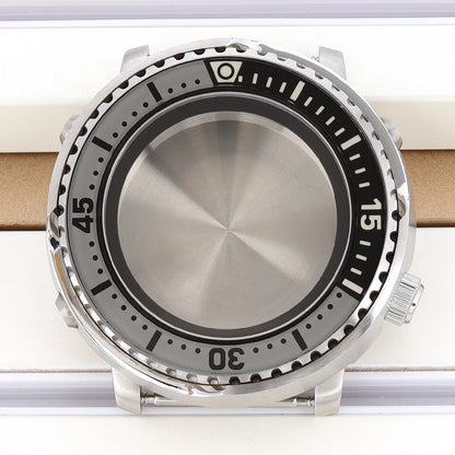 43mm Watch Case For NH34 NH35 NH36 NH38 Tuna Sapphire Crystal Luminous Bezel