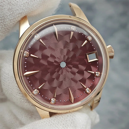 33mm Bubble Crystal Women's Cocktail Steel Watch Case for NH35/NH36/4R35A/4R36A