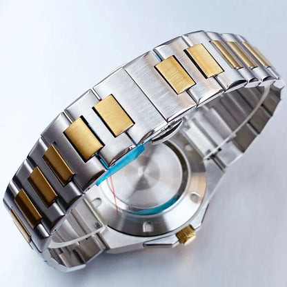 40mm Gold Plated Diving Watch Case with  20ATM Sapphire Glass for NH34 NH35