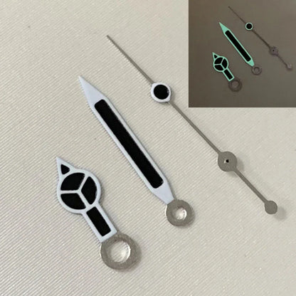 Green Luminous White Edge Black Needle Watch Hands for NH35 NH36 Movement