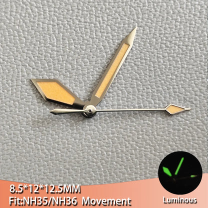 Luminous Watch Hands Pointers For Men's Watches With Suitable for NH35 NH36