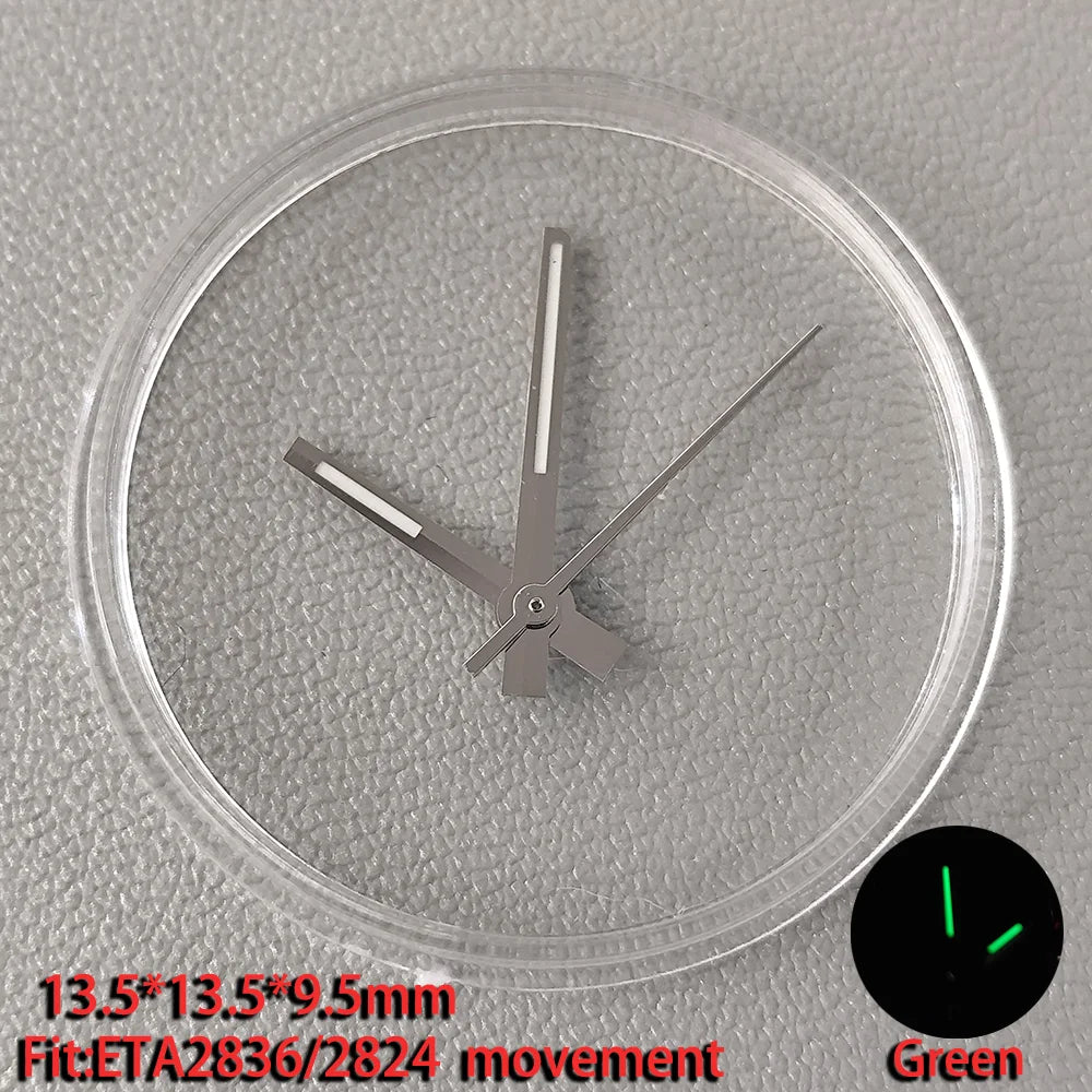 Watch Hands Pointer Luminous C3 Green Suitable for NH35/NH36 ETA 2836 2824